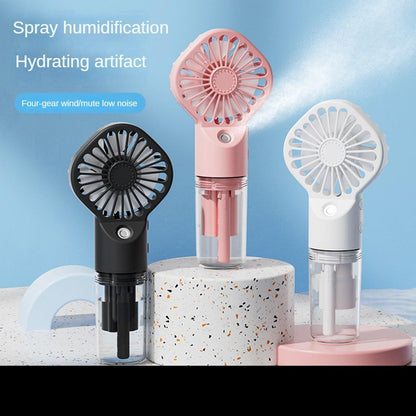 Strong Power Spray Humidification Small Fan Humidification Usb Charging Portable