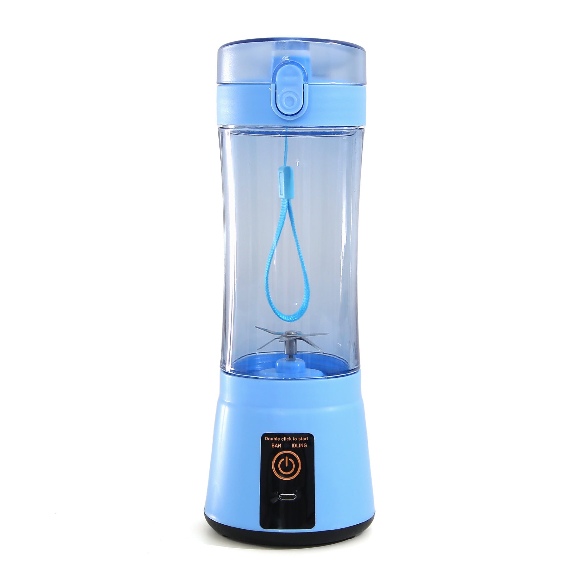 Portable Blender Portable Fruit Electric Juicing Cup Kitchen Gadgets blue