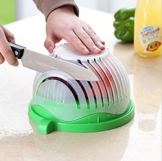 Cutting Bowl, Fruit Cutting Bowl, Kitchen Creative Plastic Lazy Artefact Chopping Vegetables, Household Fruits and Vegetables, Fruit Separator