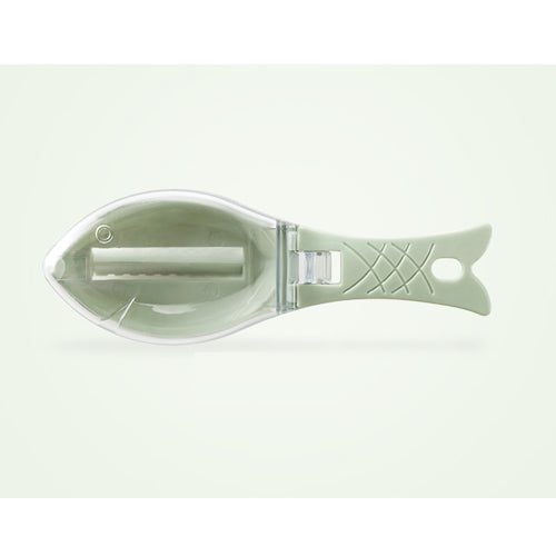 Fish Skin Brush Scraping Fish Scale Brush Grater Quick Disassembly Fish Knife Cleaning Peeling Skin green