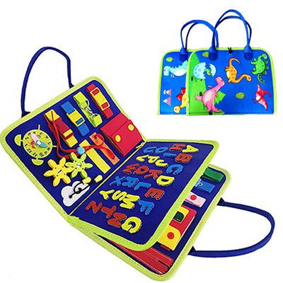 New Busy Book Children's Busy Board Dressing And Buttoning Learning Baby Early Education Preschool Sensory Learning Toy 12