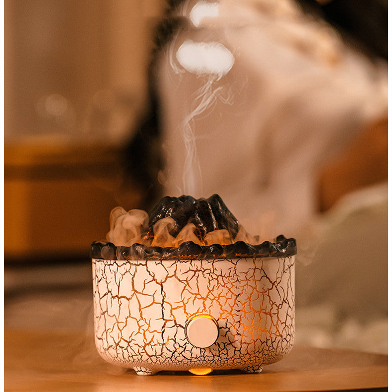 New Creative Volcano Humidifier Aromatherapy Machine Spray Jellyfish Air Flame Humidifier Diffuser1