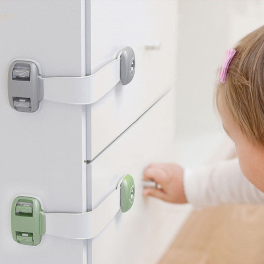 Home Baby Safety Protection Lock Anti-Clip Hand Door Closet Cabinet Locks For Fridge No Tools Or Drilling Child Safety