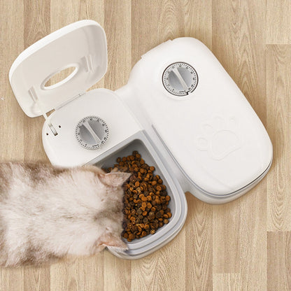 Automatic Pet Feeder Smart Food Dispenser For Cats Dogs Timer Stainless Steel Bowl Auto Dog Cat Pet Feeding 4