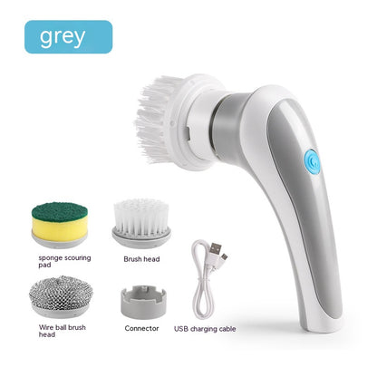 Electric Cleaning Brush 4 In 1 Spinning Scrubber Handheld Electric Cordless Cleaning Brush Portable 8