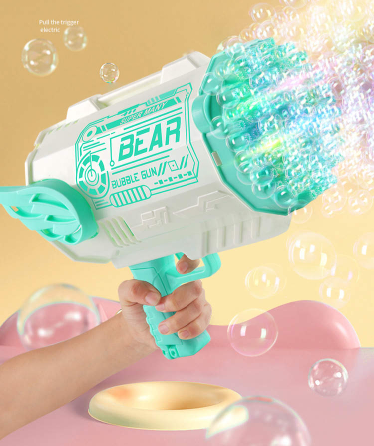 112 Hole Bubble Bazooka Gun Bubble Gun Rocket Launcher Bubble Machine Kid Outdoor 6