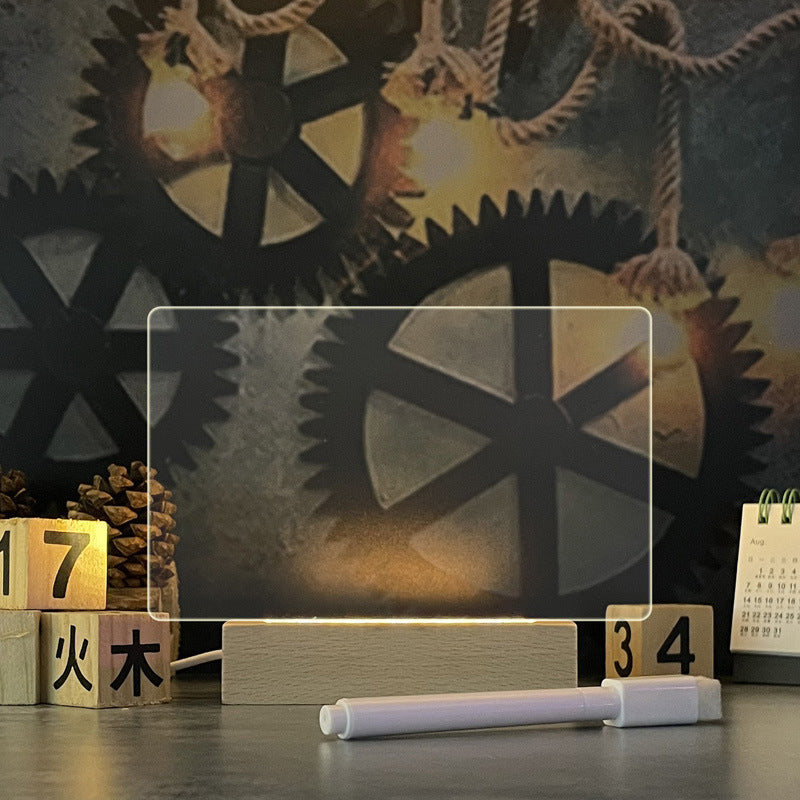 Creative Note Board Creative Led Night Light USB Message Board With Pen  4