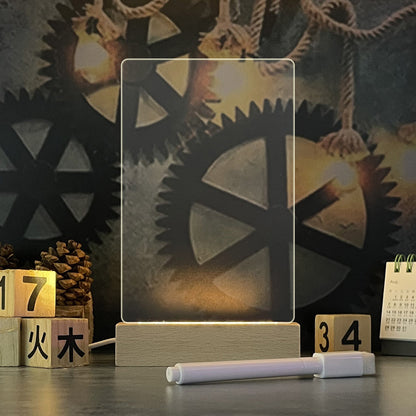 Creative Note Board Creative Led Night Light USB Message Board With Pen  5