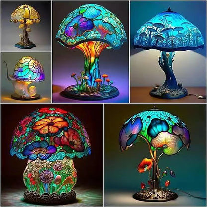 Colourful Different Shapes of  Mushroom Table Lamp