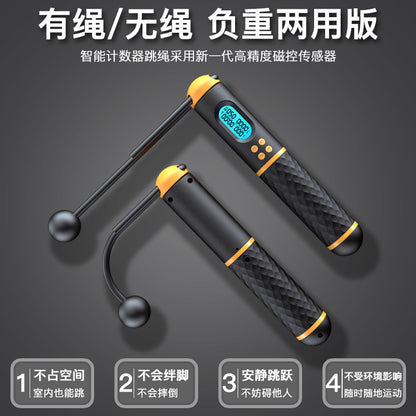 Jump Rope,digital Weighted Handle Workout Jumping Rope With Counter Adjustable Exercise Jumping Rope For Home Fitness Exercise Training For Women Men