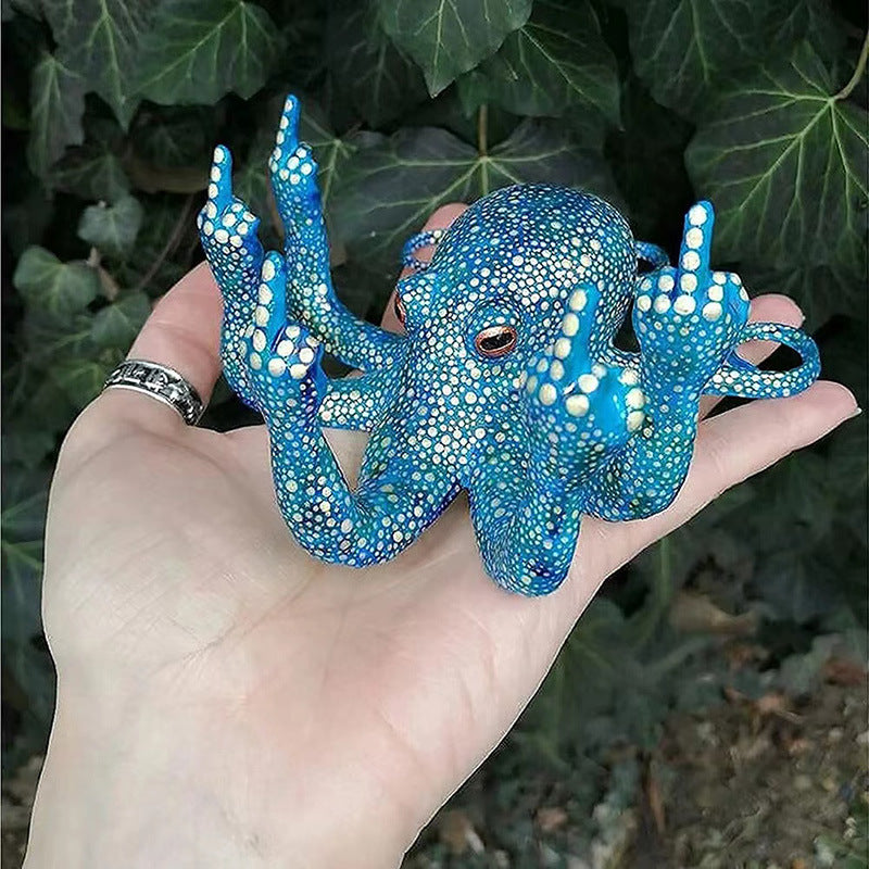 Octopus Luminous Decoration Design Home Spoof Garden Decoration Design Octopus blue1