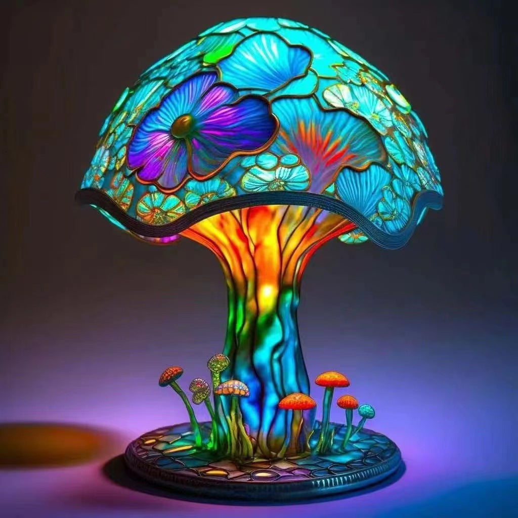 Colourful Different Shapes of Mushroom Table Lamp 13