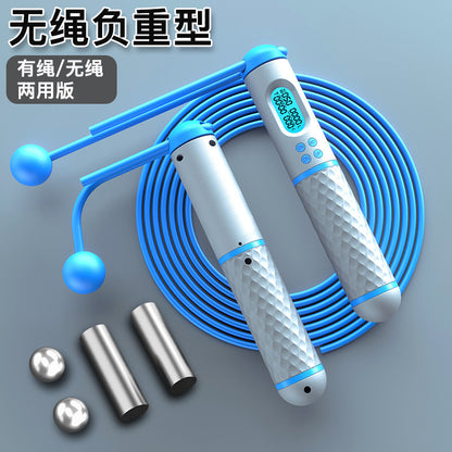 Jump Rope,digital Weighted Handle Workout Jumping Rope With Counter Adjustable Exercise Jumping Rope For Home Fitness Exercise Training For Women Men