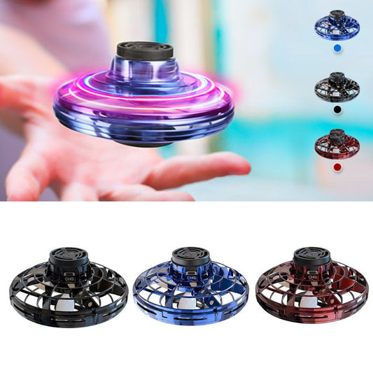 Hand Controlled Mini Drone, Flying Ball Toy, Mini Spinner Drone with 360° Rotating and Shining LED Lights, Small Helicopter UFO Indoor Outdoor Fun for Kids Adults