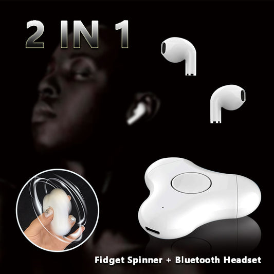 New Multi-Function Headset Wireless Earbuds, Bluetooth Headphones, 2023 Wireless Earphones HiFi Stereo Sound with Mic, Sport Headsets in Ear Hooks for Running Fidget Spinner Bluetooth Fingertip