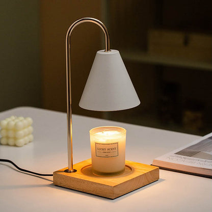 Aromatherapy Diffuser Wax Electric Melt Warmer Safety Candle Lamp Essential Oil Burner Night Light For Home Bedroom Decor white