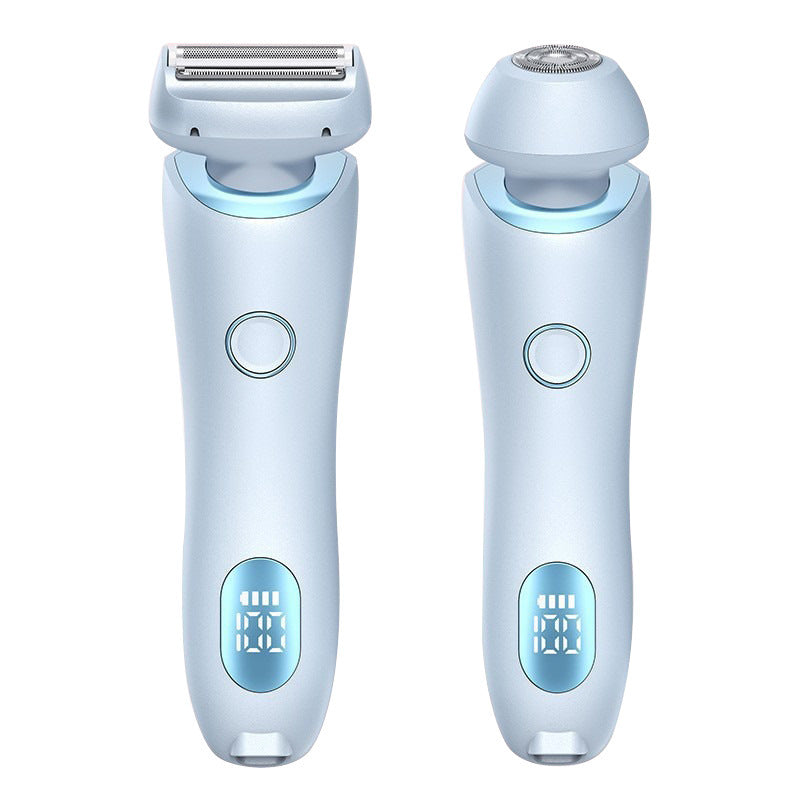 2 In 1 Hair Removal Epilator USB Rechargeable Trimmer Women Body Razor