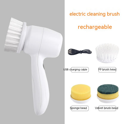 Electric Cleaning Brush 4 In 1 Spinning Scrubber Handheld Electric Cordless Cleaning Brush Portable4