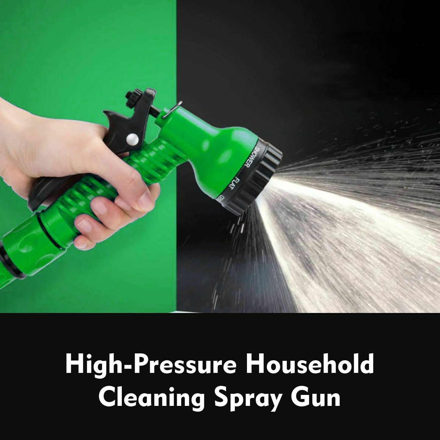 7 Function Spray Nozzle 100FT Water Hose Gun pipe Expanding Expandable Flexible Garden Car Spray Gun.1