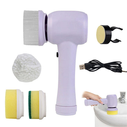 Electric Cleaning Brush 4 In 1 Spinning Scrubber Handheld Electric Cordless Cleaning Brush Portable1