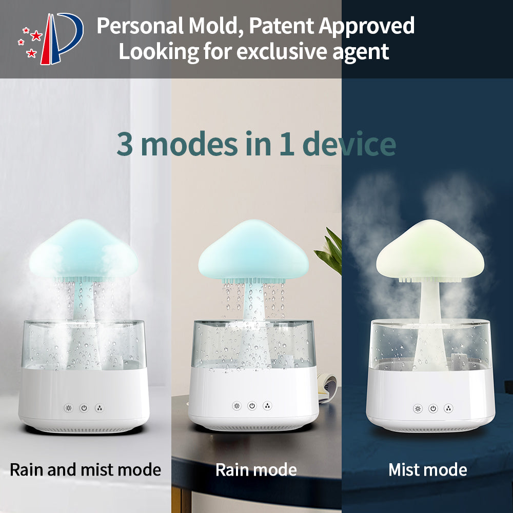 Rain Humidifier Mushroom Humidifier Rain Cloud Water Drop Humidifier 5