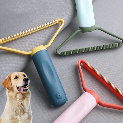 Pet Cat Dog Hair Remover Demitting Comb Double-sided Sofa Clothes Shaver Lint Rollers For Cleaning Pets Comb Brush Removal Mitts Brush2