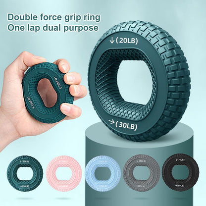 Hand Grip Strengthener, Grip Strength Trainer And Finger Exerciser Silicone Adjustable Hand Grip 20-80LB Gripping Ring