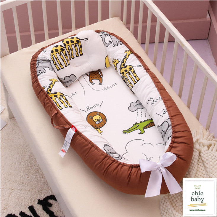 Baby Removable And Washable Bed Crib Portable Crib Travel Bed For Children Infant Kids Cotton Cradle style