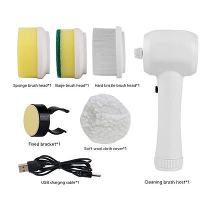 Electric Cleaning Brush 4 In 1 Spinning Scrubber Handheld Electric Cordless Cleaning Brush Portable 11