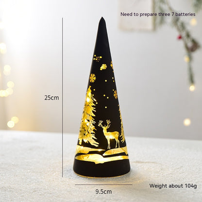 Christmas Luminous Glass Desktop Decoration Led Lights, Christmas tree, Candle, Cup3