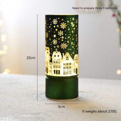 Christmas Luminous Glass Desktop Decoration Led Lights, Christmas tree, Candle, Cup 4