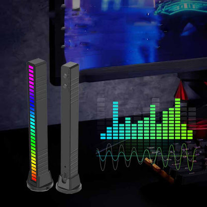 LED Strip Light Sound Control Pickup Rhythm Light Music RGB Colourful Tube USB1