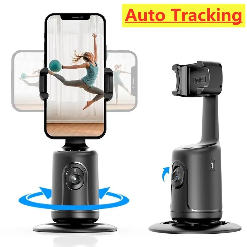 360 Auto Face Tracking Gimbal AI Smart Auto Phone Holder For Smartphone Video Vlog Live Tripod