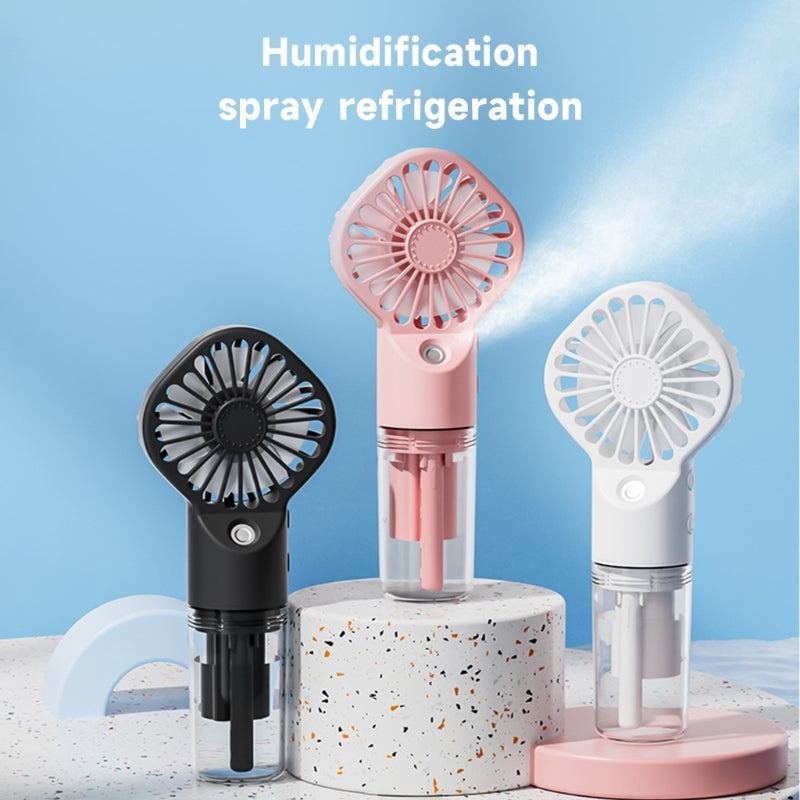 Strong Power Spray Humidification Small Fan Humidification Usb Charging Portable