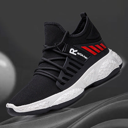 Men Sneakers Breathable Mesh Sports Shoes blk