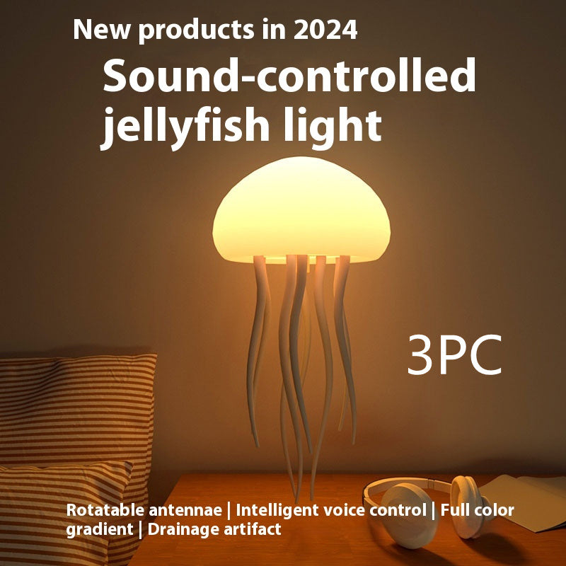 Jellyfish Mood Lamp LED Jellyfish Night Light Portable Jellyfish Decorations  9