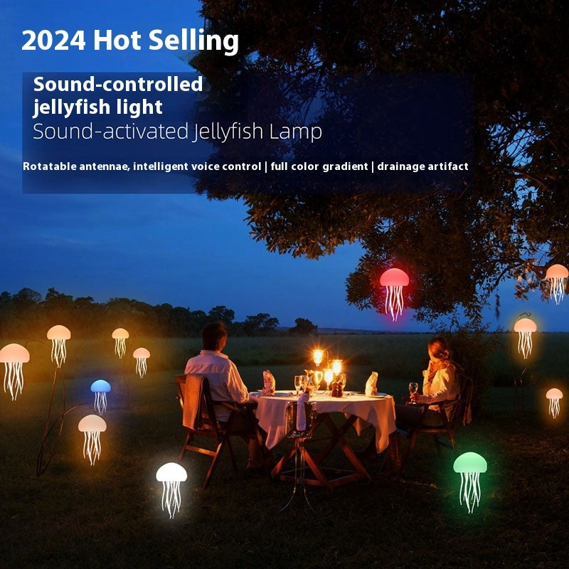 Jellyfish Mood Lamp LED Jellyfish Night Light Portable Jellyfish Decorations  6