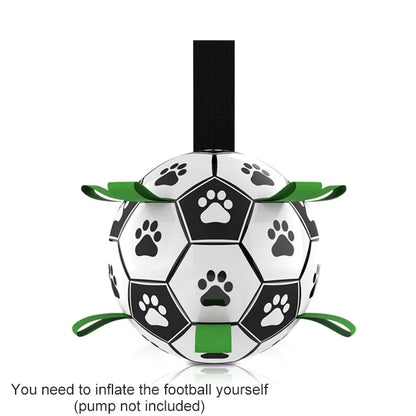 Dog Toys Interactive Pet Football Toys with Grab Tabs Dog Outdoor training Soccer Pet Bite Chew Balls for Dog accessories 6