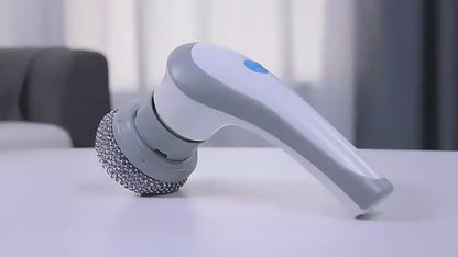 Electric Cleaning Brush 4 In 1 Spinning Scrubber Handheld Electric Cordless Cleaning Brush Portable video