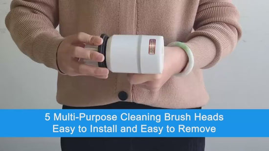 Electric Cleaning Brush Dishwashing Brush Automatic Wireless USB Rechargeable video1