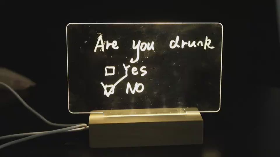 Creative Note Board Creative Led Night Light USB Message Board With Pen  faax 2