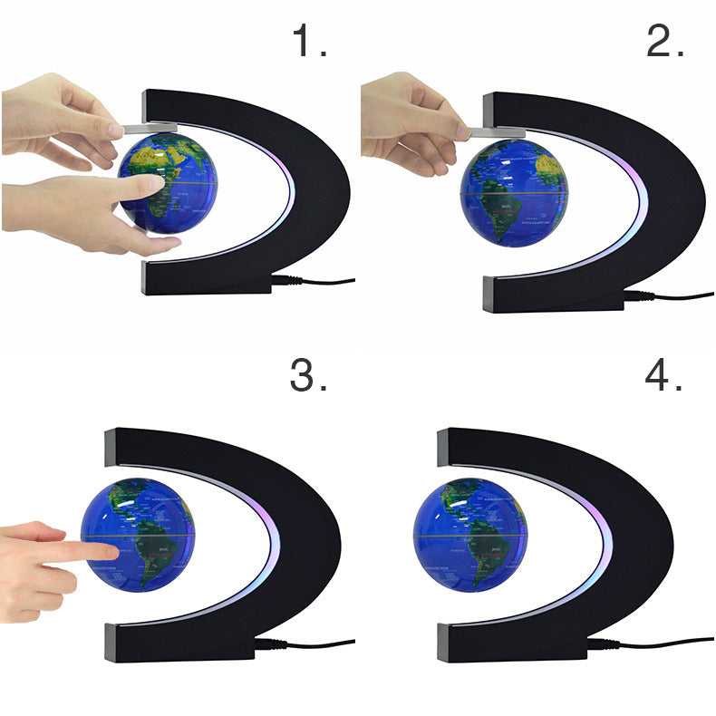 Magnetic Levitation Globe Novelty Desktop Home Office Creative Gift Ornament2