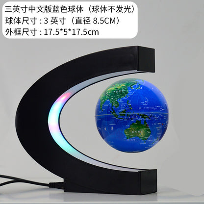 Magnetic Levitation Globe Novelty Desktop Home Office Creative Gift Ornament black