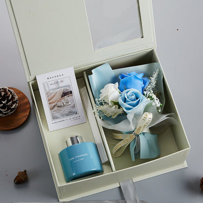 Valentine's Day Gift For Friends Practical Aromatherapy Gift Set Accompanying Gift For Girlfriend blue